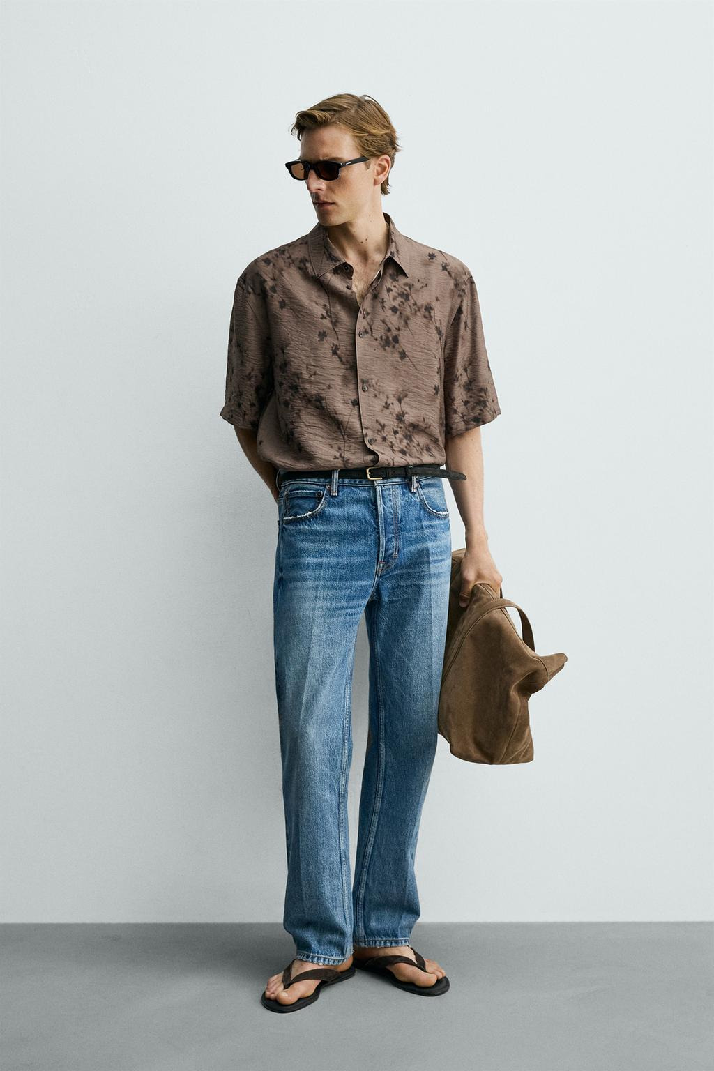 ABSTRACT PRINT FLOWING SHIRT