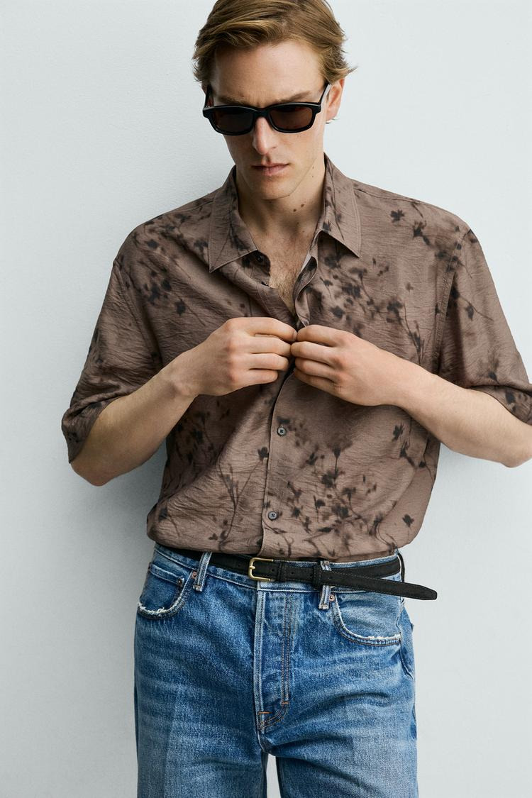 ABSTRACT PRINT FLOWING SHIRT