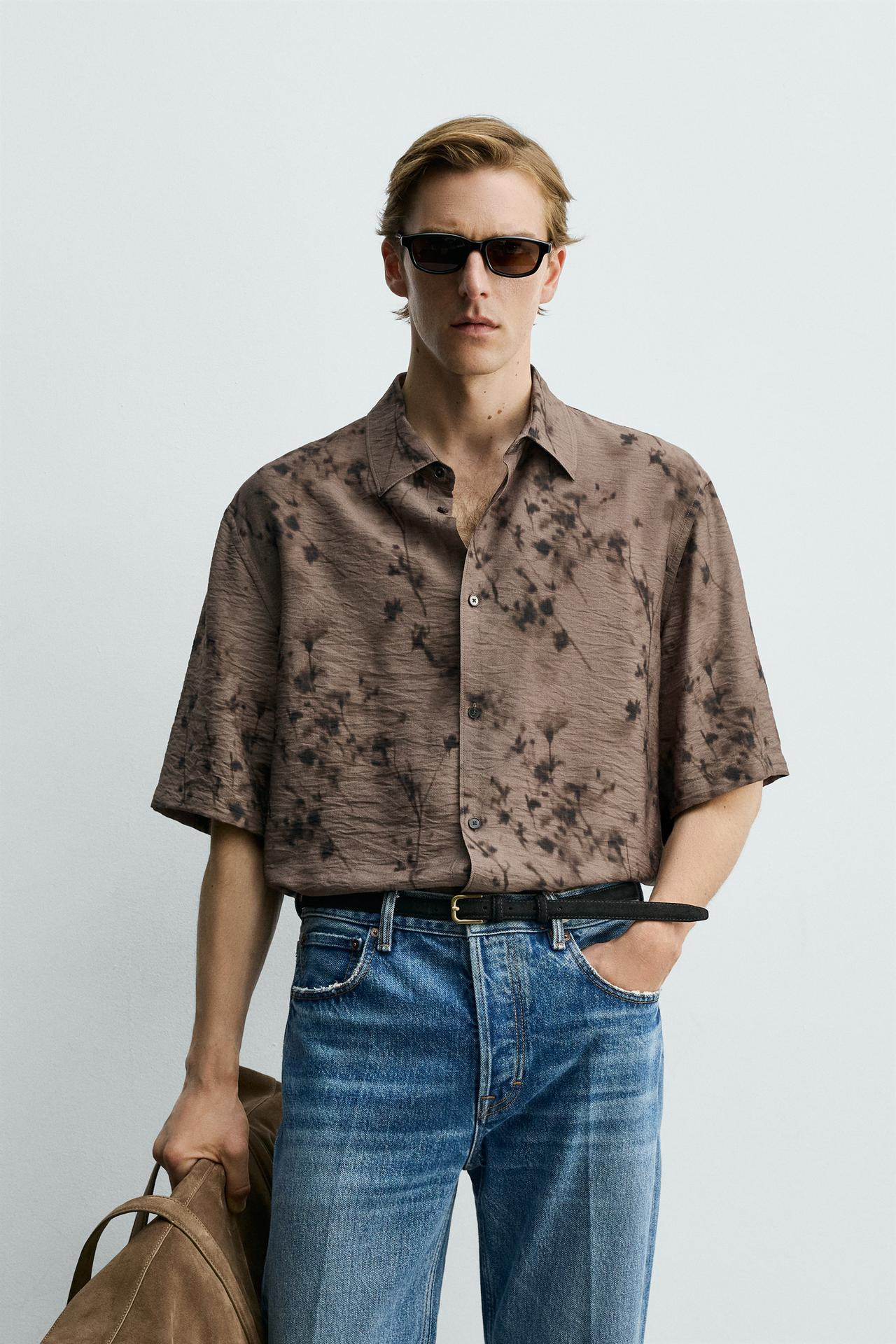 ABSTRACT PRINT FLOWING SHIRT