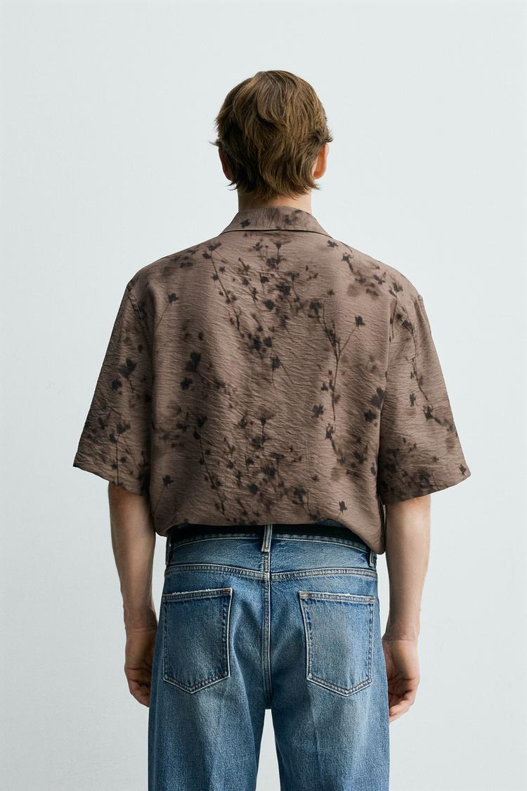 ABSTRACT PRINT FLOWING SHIRT