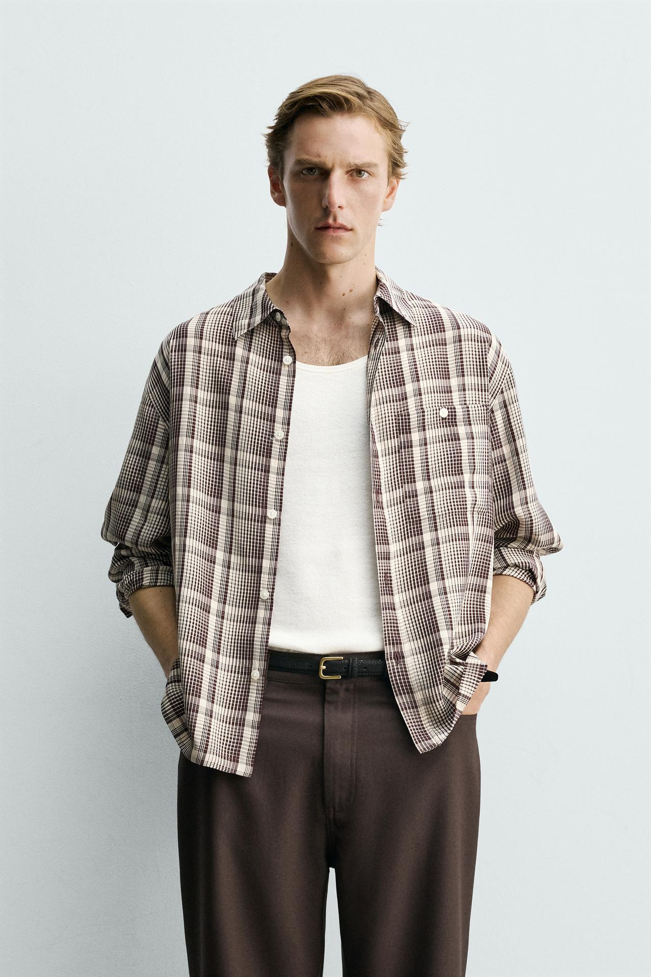 FLOWING CHECK SHIRT